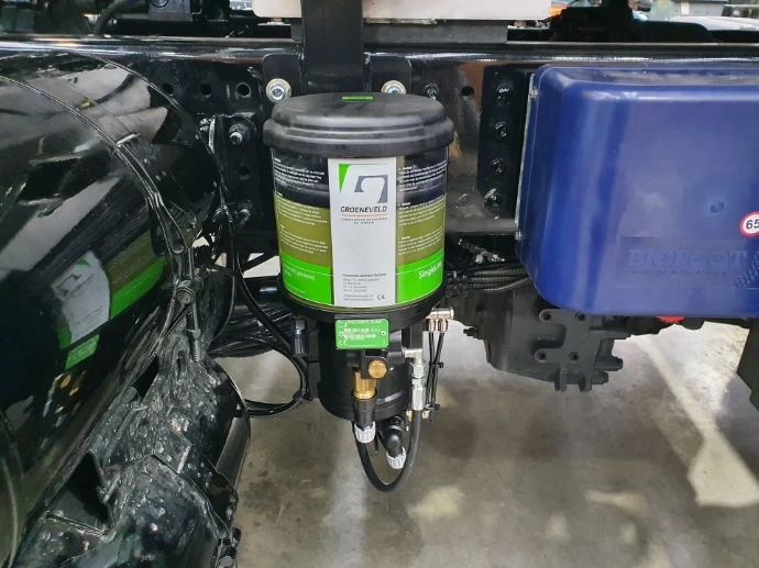 Groeneveld Singleline installed by LSL Lubrication Solutions on truck