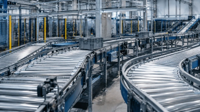 Conveyor system with automatic lubrication