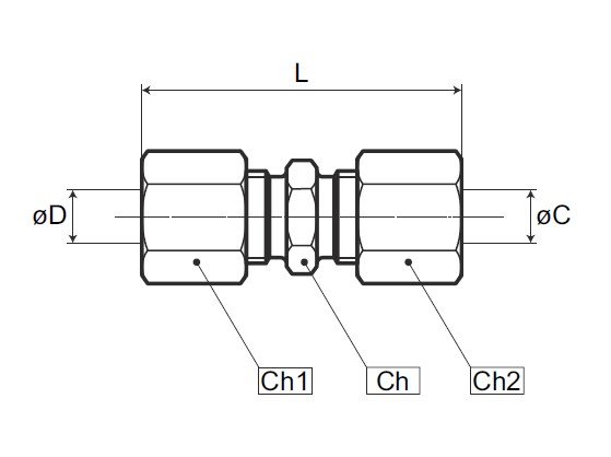 3/16 Joiner Brass