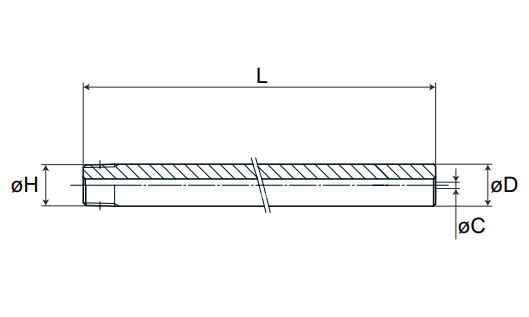 Heavy Wall tube 800mm long 