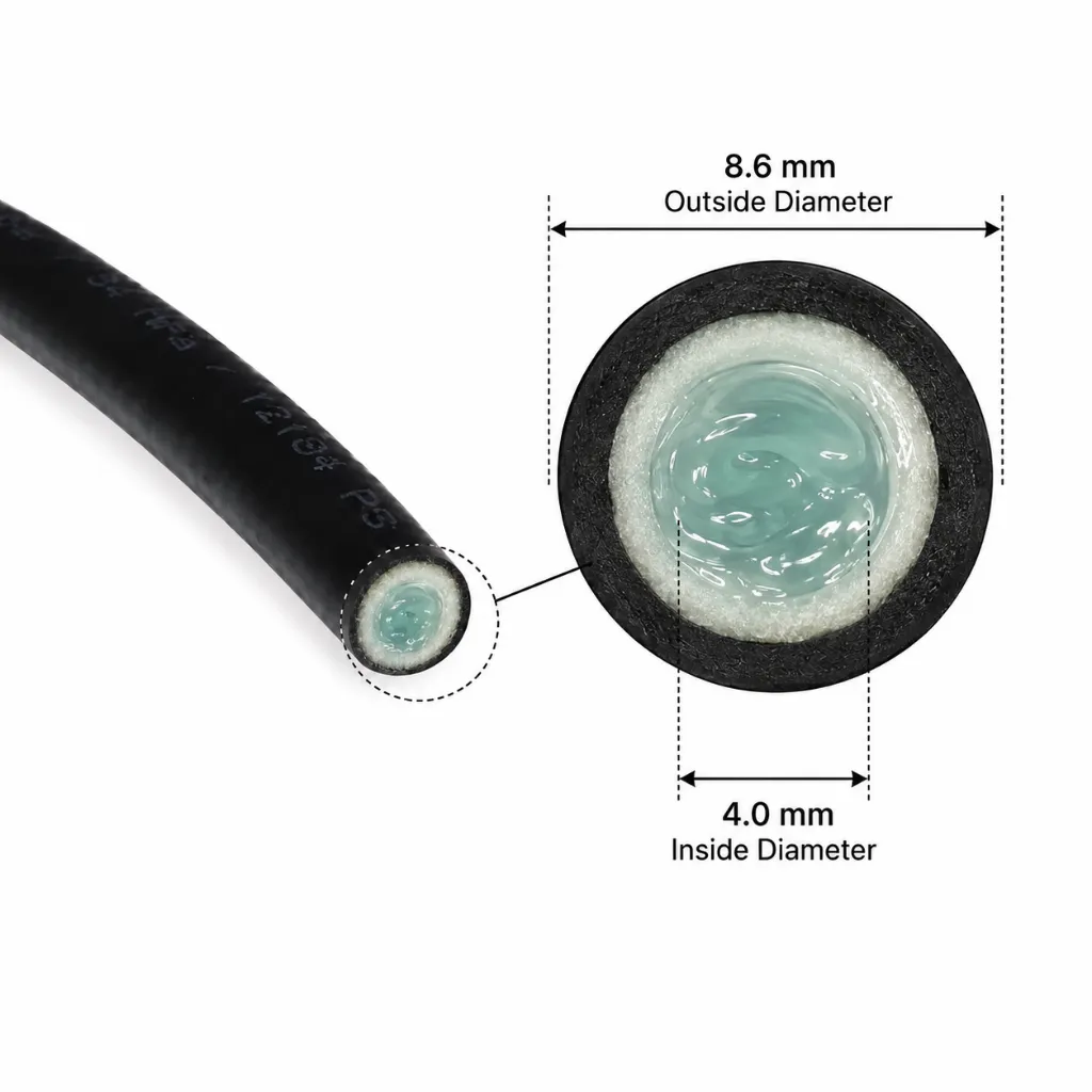 8.6mm (532) Grease-Filled High-Pressure Hose Inner measurements.webp