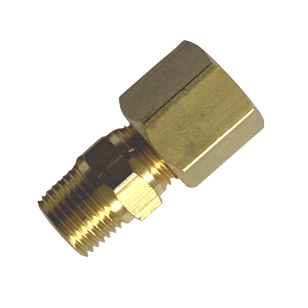 6mm x 1/8 Stud Coupling Brass