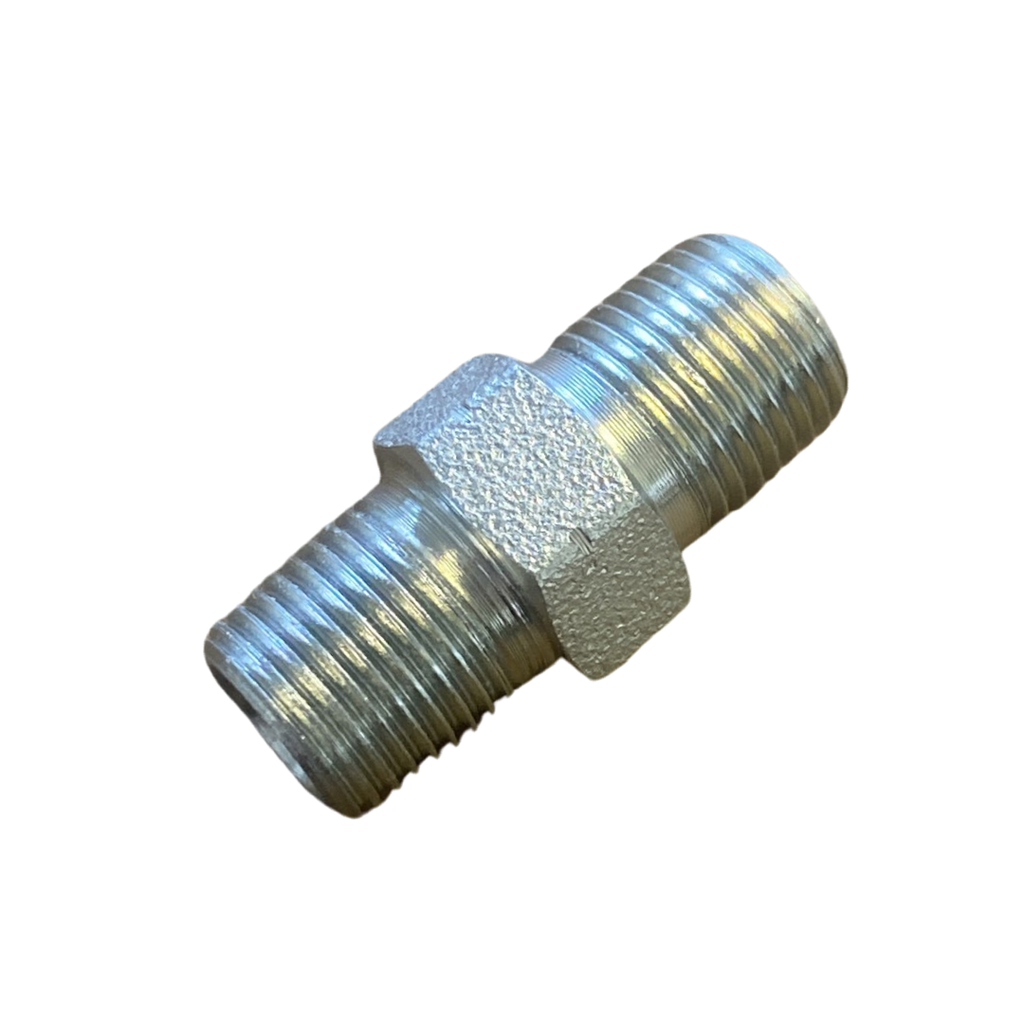 1/8 x 1/8 BSPT Male/Male Coupling 