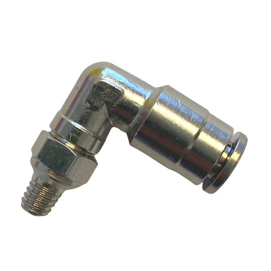 6mm x M6 Push-In Elbow 90°