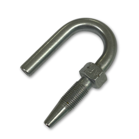 Hose Stud 180° Mild Steel - 8.6 (5/32") Hose